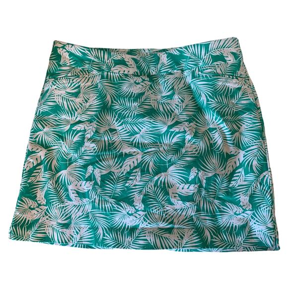 Croft & Barrow green and white botanical skort size 12 - Picture 1 of 6